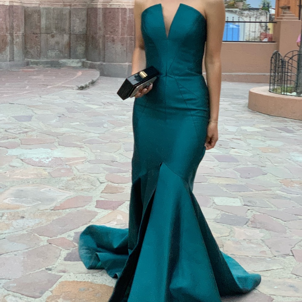 Strapless Fitted Mermaid Gown